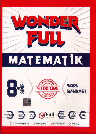 8. Sınıf LGS Wonder Full Matematik Soru Bankası Full Matematik Fotokopi GO - Tüm Sınavlarda Daha İleriye