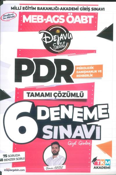2025 ÖABT Psikolojik Danışmanlık ve Rehberlik DEJAVU 6 Deneme Çözümlü - Osman Avni Ersöz TKM Akademi Fotokopi GO - Tüm Sınavlarda Daha İleriye