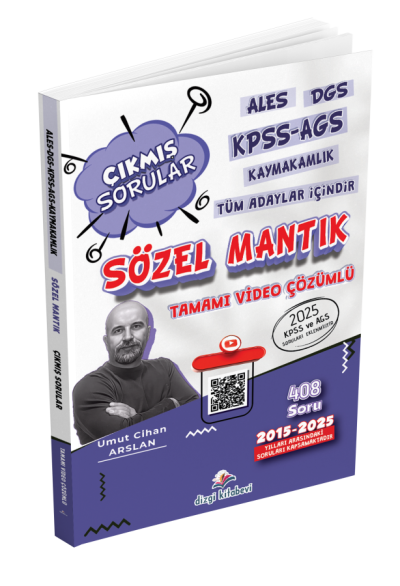 ALES DGS KPSS AGS Kaymakamlık Tüm Adaylar İçin Sözel Mantık Tamamı Video Çözümlü Çıkmış Sorular Dizgi Kitap Fotokopi GO - Tüm Sınavlarda Daha İleriye