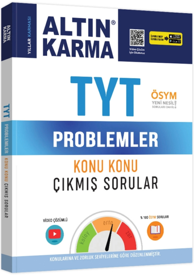 Altın Karma TYT Problemler Konu Konu Çıkmış Sorular (Kolay-Orta-Zor) Fotokopi GO - Tüm Sınavlarda Daha İleriye