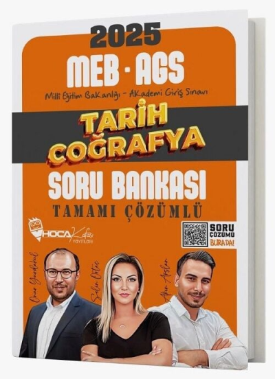 2025 MEB-AGS Tarih-Coğrafya Soru Bankası Çözümlü Hoca Kafası Yayınları