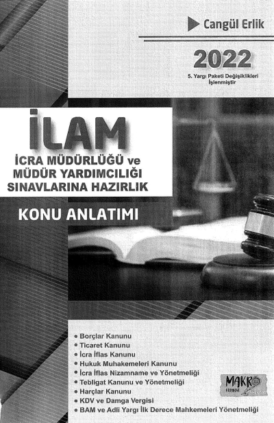 İLAM İCRA MÜDÜRLÜĞÜ KONU ANLATIMI Fotokopi GO - Tüm Sınavlarda Daha İleriye