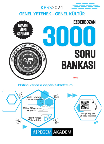 EZBERBOZAN 3000 SORU BANKASI TAMAMI VİDEO ÇÖZÜMLÜ TÜM DERSLER Fotokopi GO - Tüm Sınavlarda Daha İleriye