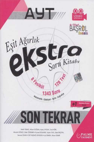 AYT Eşit Ağırlık Ekstra Son Tekrar Soru Kitabı Fotokopi GO - Tüm Sınavlarda Daha İleriye