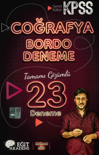 COĞRAFYA BORDO 23 DENEME TAMAMI ÇÖZÜMLÜ MEHMET EĞİT Fotokopi GO - Tüm Sınavlarda Daha İleriye