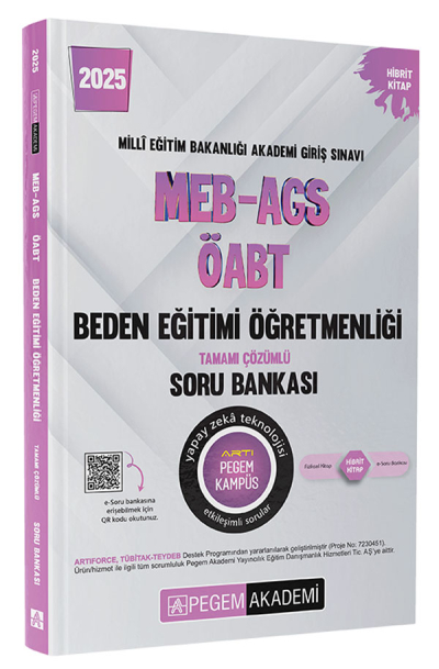 2025 MEB-AGS-ÖABT Beden Eğitimi Tamamı Çözümlü Soru Bankası Pegem Akademi Yayıncılık Fotokopi GO - Tüm Sınavlarda Daha İleriye