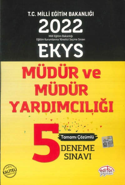 MÜDÜR VE MÜDÜR YARDIMCILIĞI 5 DENEME SINAVI TAMAMI ÇÖZÜMLÜ Fotokopi GO - Tüm Sınavlarda Daha İleriye