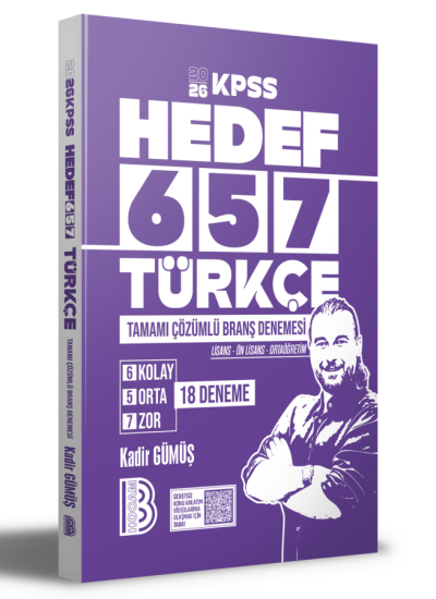 2026 KPSS Türkçe Tamamı Çözümlü 18 Deneme Benim Hocam Yayınları Fotokopi GO - Tüm Sınavlarda Daha İleriye