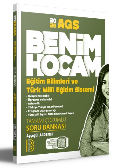 2026 Eğitim Bilimleri ve Türk Milli Eğitim Sistemi Tamamı Çözümlü Soru Bankası AYŞEGÜL HOCA Benim Hocam Yayınları Fotokopi GO - Tüm Sınavlarda Daha İleriye