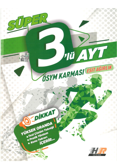 AYT Eşit Ağırlık 3 lü Deneme Fotokopi GO - Tüm Sınavlarda Daha İleriye