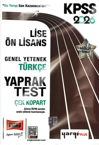 2026 KPSS Lise Ön Lisans Genel Yetenek Türkçe Çek Kopart Yaprak Test Yargı Yayınları Fotokopi GO - Tüm Sınavlarda Daha İleriye
