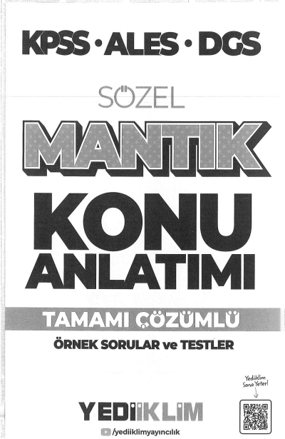SÖZEL MANTIK KONU ANLATIMI TAMAMI ÇÖZÜMLÜ ÖRNEK SORULAR TESTLER Fotokopi GO - Tüm Sınavlarda Daha İleriye