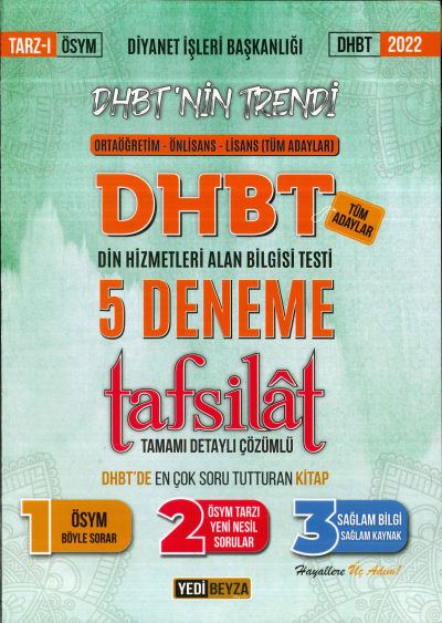 TAFSİLAT TAMAMI ÇÖZÜMLÜ 5 DENEME Fotokopi GO - Tüm Sınavlarda Daha İleriye