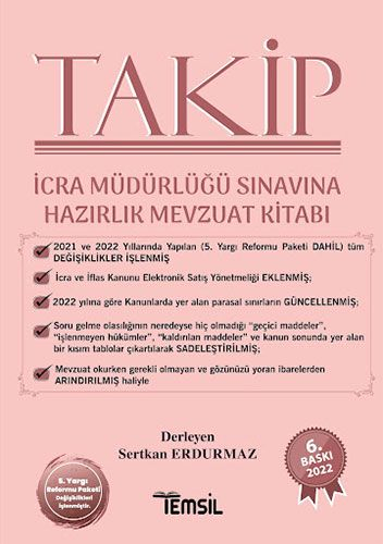 TAKİP İCRA MÜDÜRLÜĞÜ SINAVINA HAZIRLIK MEVZUAT KİTABI Fotokopi GO - Tüm Sınavlarda Daha İleriye