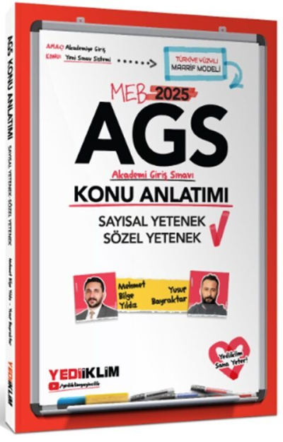 2025 MEB AGS Sözel Yetenek Sayısal Yetenek Konu Anlatımı Yediiklim Yayınları Fotokopi GO - Tüm Sınavlarda Daha İleriye