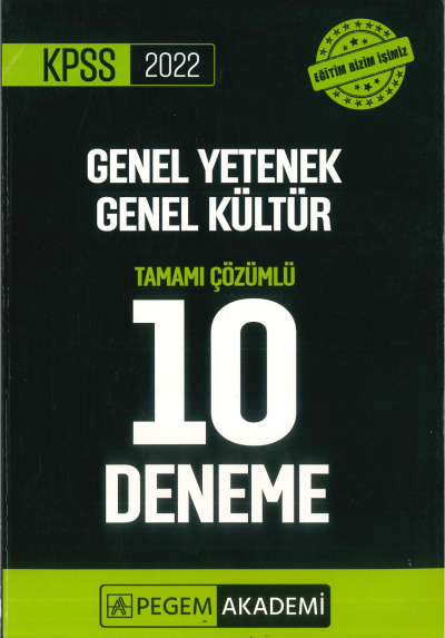 GKGY 10'LU PAKET DENEME ÇÖZÜMLÜ Fotokopi GO - Tüm Sınavlarda Daha İleriye