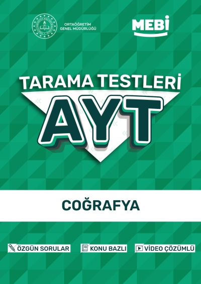 AYT Tarama Testleri Coğrafya MEBİ OGM Fotokopi GO - Tüm Sınavlarda Daha İleriye