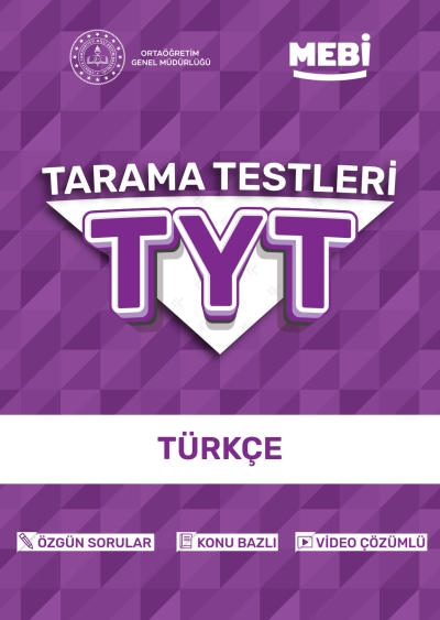TYT Tarama Testleri Türkçe MEBİ OGM Fotokopi GO - Tüm Sınavlarda Daha İleriye