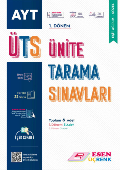 AYT Ünite Tarama Testleri (EA-Sözel) Fotokopi GO - Tüm Sınavlarda Daha İleriye
