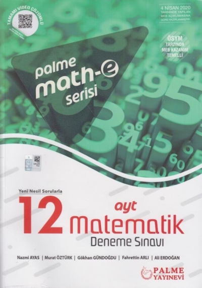 AYT Matematik 12 Deneme Sınavı Mathe Serisi Palme Yayınları Fotokopi GO - Tüm Sınavlarda Daha İleriye
