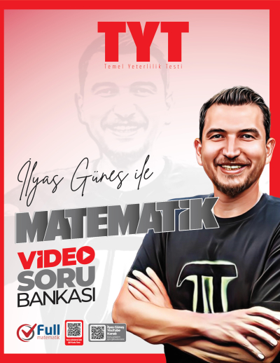 TYT Matematik İlyas Güneş İle Video Soru Bankası Full Matematik Yayınları Fotokopi GO - Tüm Sınavlarda Daha İleriye