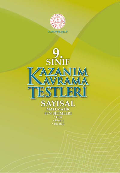 9. Sınıf Kazanım Kavrama Testleri (Sayısal) Fotokopi GO - Tüm Sınavlarda Daha İleriye