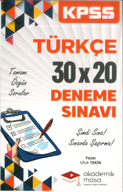 TÜRKÇE 30*20 DENEME SINAVI Fotokopi GO - Tüm Sınavlarda Daha İleriye