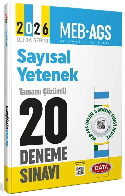 2026 AGS Sayısal Yetenek Tamamı Çözümlü 20 Deneme Sınavı Data Yayınları Fotokopi GO - Tüm Sınavlarda Daha İleriye