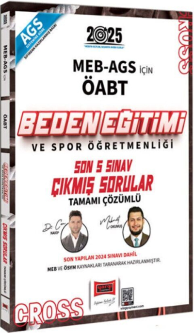 2025 ÖABT MEB-AGS Beden Eğitimi Öğretmenliği CROSS Çıkmış Sorular Son 5 Sınav Çözümlü Yargı Yayınları Fotokopi GO - Tüm Sınavlarda Daha İleriye