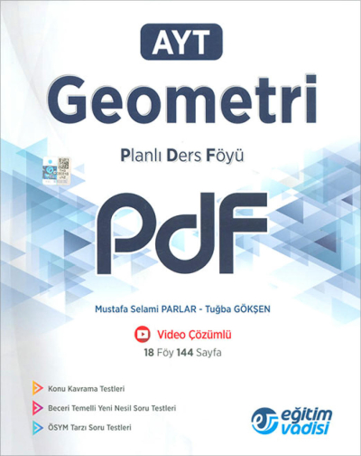 AYT Geometri Planlı Ders Föyü PDF Eğitim Vadisi Yayınları Fotokopi GO - Tüm Sınavlarda Daha İleriye