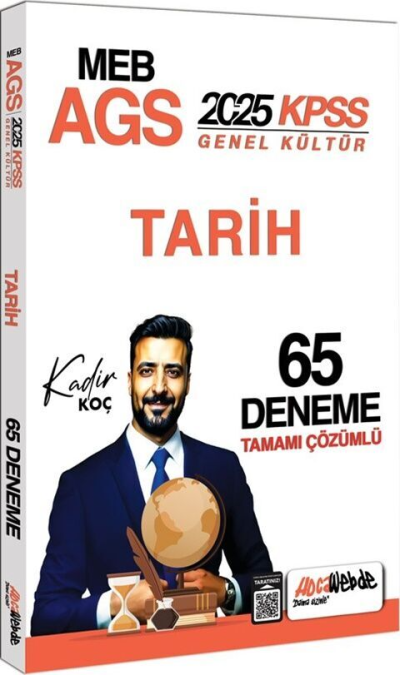 2025 MEB AGS KPSS Tarih Tamamı Çözümlü 65 Deneme Sınavı HocaWebde Yayınları Fotokopi GO - Tüm Sınavlarda Daha İleriye