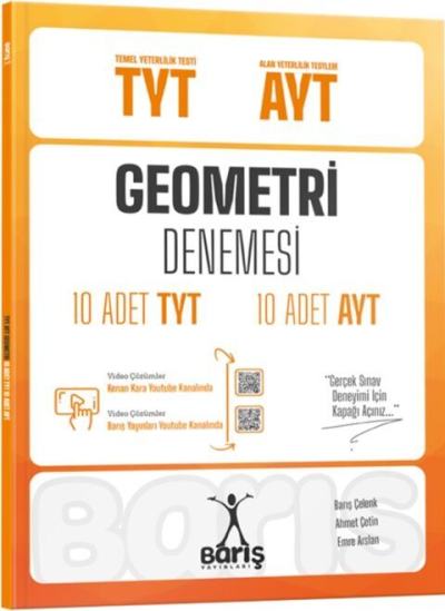 TYT AYT Geometri Denemesi 10 Adet TYT 10 Adet AYT Barış Yayınları Fotokopi GO - Tüm Sınavlarda Daha İleriye