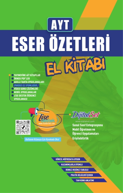 YKS AYT Eser Özetleri El Kitabı Yayın Denizi Yayınları Fotokopi GO - Tüm Sınavlarda Daha İleriye