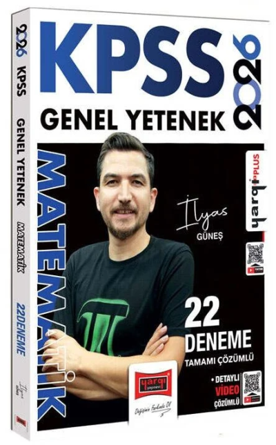 2026 KPSS Genel Yetenek Tamamı Çözümlü Matematik 22 Deneme (İlyas Güneş) Yargı Yayınları Fotokopi GO - Tüm Sınavlarda Daha İleriye
