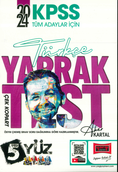 TÜRKÇE ÇEK KOPAR YAPRAK TEST (5YÜZ) Fotokopi GO - Tüm Sınavlarda Daha İleriye