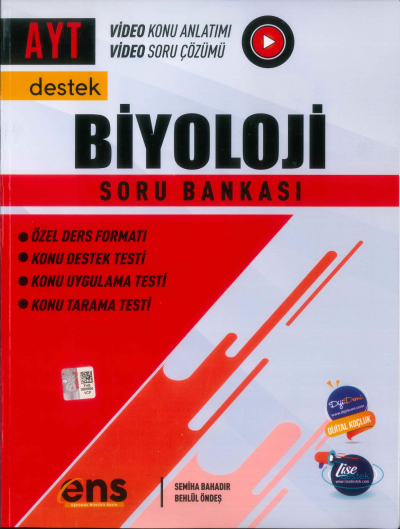 AYT Biyoloji Soru Bankası ENS Yayıncılık Fotokopi GO - Tüm Sınavlarda Daha İleriye