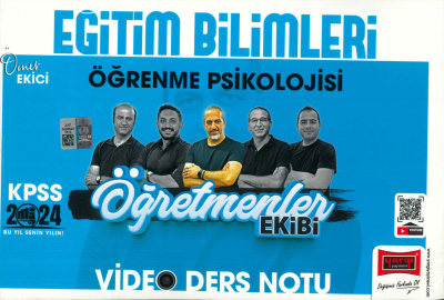 ÖĞRENME PSİKOLOJİSİ ÖĞRETMENLER EKİBİ VİDEO DERS NOTU Fotokopi GO - Tüm Sınavlarda Daha İleriye