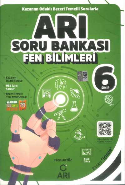 6. Sınıf Fen Bilimleri Soru Bankası Arı Yayınları Fotokopi GO - Tüm Sınavlarda Daha İleriye