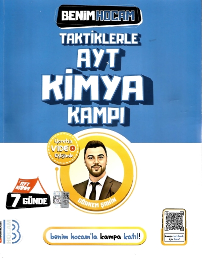 Taktiklerle AYT Kimya Kampı Benim Hocam Yayınları Fotokopi GO - Tüm Sınavlarda Daha İleriye