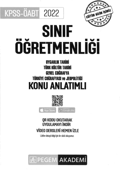 SINIF ÖĞRETMENLİĞİ UYGARLIK TAR. TÜRK KÜLTÜR TAR. GENEL COĞRAFYA TÜRKİYUE COĞRAFYASI VE JEOPOLİTİĞİ KONU ANLATIMLI Fotokopi GO - Tüm Sınavlarda Daha İleriye