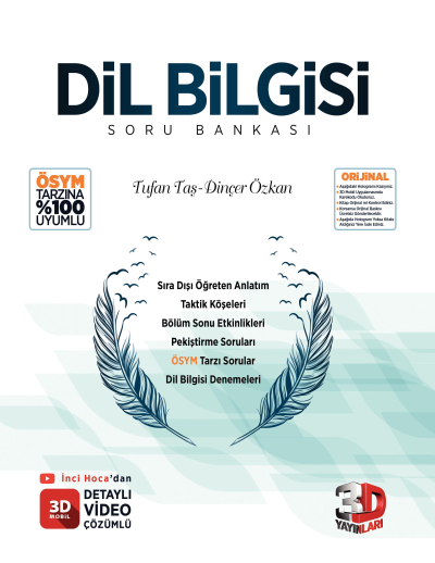 3D Dil Bilgisi Soru Bankası Fotokopi GO - Tüm Sınavlarda Daha İleriye
