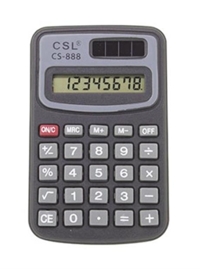 CSL CS-888 8 Hane Cep Tipi Hesap Makinesi Fotokopi GO - Tüm Sınavlarda Daha İleriye
