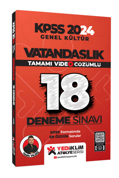 VATANDAŞLIK 18 DENEME TAMAMI VİDEO ÇÖZÜMLÜ ATÖLYE SERİSİ Fotokopi GO - Tüm Sınavlarda Daha İleriye