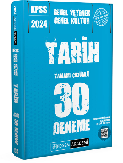 2024 KPSS Genel Kültür Genel Yetenek Tarih 30 Deneme Fotokopi GO - Tüm Sınavlarda Daha İleriye