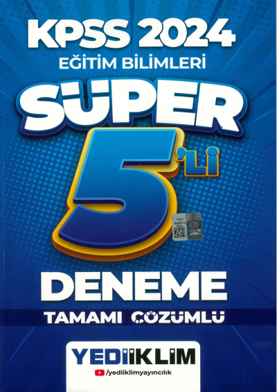 SÜPER 5'lİ DENEME TAMAMI ÇÖZÜMLÜ Fotokopi GO - Tüm Sınavlarda Daha İleriye