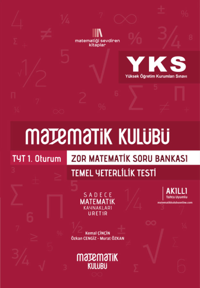 TYT Zor Matematik Soru Bankası Matematik Kulübü Fotokopi GO - Tüm Sınavlarda Daha İleriye