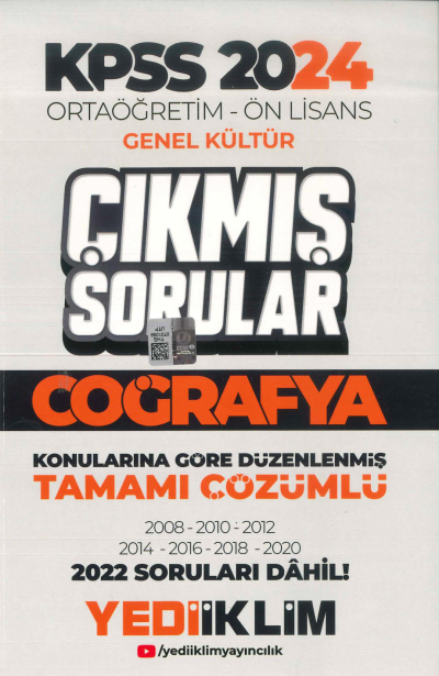COĞRAFYA KONULARINA GÖRE DÜZENLENMİŞ 2008-2022 ÇIKMIŞ SORULAR TAMAMI ÇÖZÜMLÜ Fotokopi GO - Tüm Sınavlarda Daha İleriye