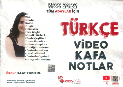 TÜRKÇE VİDEO KAFA NOTLAR Fotokopi GO - Tüm Sınavlarda Daha İleriye