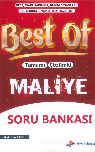 2025 Best Of Tamamı Çözümlü Maliye Soru Bankası Makbule Ekici Dizgi Kitap Fotokopi GO - Tüm Sınavlarda Daha İleriye