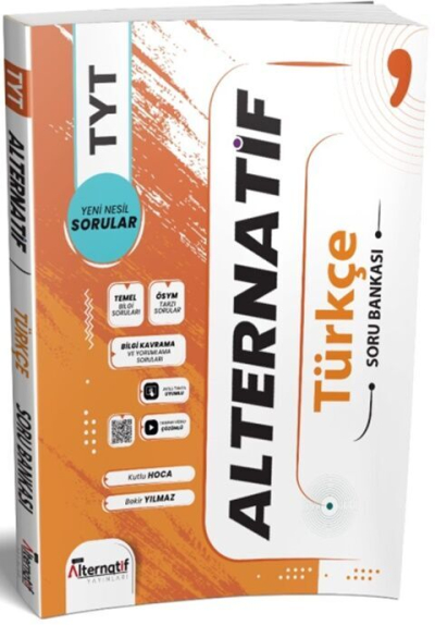 Alternatif Yayınları TYT Türkçe Alternatif Soru Bankası Fotokopi GO - Tüm Sınavlarda Daha İleriye